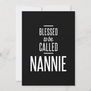 Convites Abençoado Seja Chamado Nannie