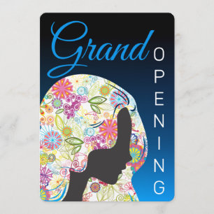 Convites Abertura de grande salão de beleza de cabelos de 