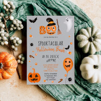 Abóbora-branca cinza-de-besta Boo Halloween
