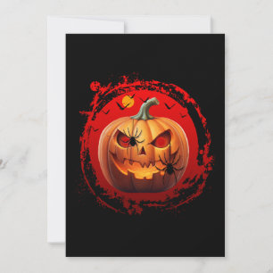 Convites abóbora de halloween aranhas assustadoras morcegos