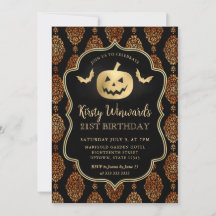 Abóbora Dourada e Damask de Aniversário de 21 anos