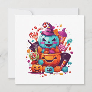 Convites abóbora engraçada de Halloween