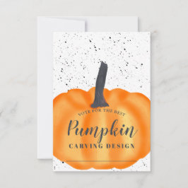 Convites Abóbora-laranja do Dia das Bruxas esculpindo desig