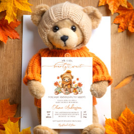 Convites Abóbora Que Podemos Apagar Chá de fraldas De Esper