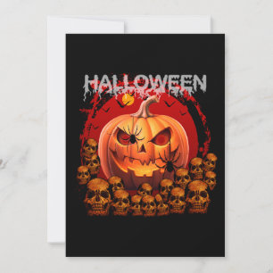 CONVITES ABÓBORAS CRÂNIOS ESQUELETO HALLOWEEN