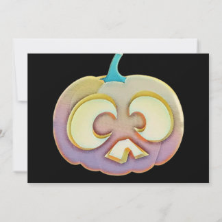 Convites Abóboras outonais vintage cores de outono aquarela