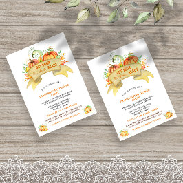 Convites Abóboras Pronta As Calças De Gordura Graças