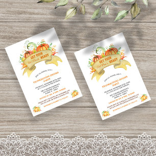 Convites Abóboras Pronta As Calças De Gordura Graças