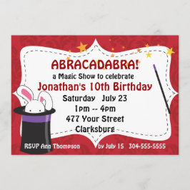 Convites Abracadabra Mágico Show