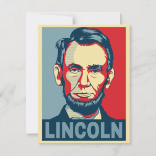 Convites Abraham Lincoln Presidente EUA Estilo Esperança