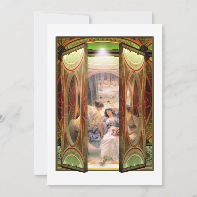 Convites Abrir porta às banheiras (Frente)