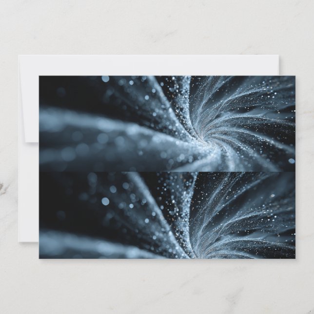Convites Abstract Machine Learning Data Vortex (Frente)