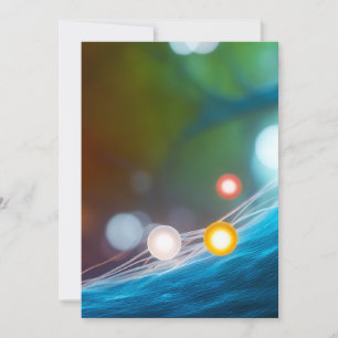 Convites Abstract Microscopic Medical Journey of Glowing Pa