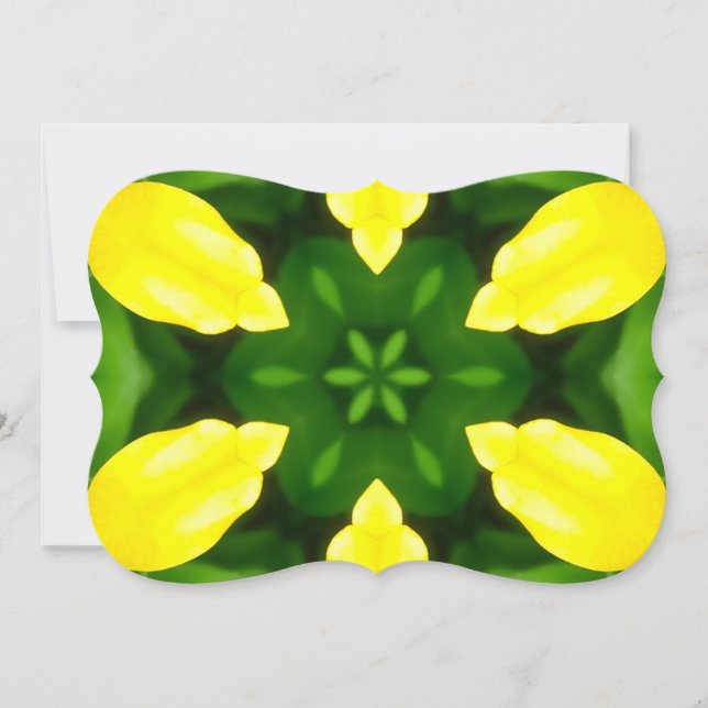 CONVITES ABSTRACT YELLOW AND GREEN DRAWING. SAMER BRASIL. 3 (Frente)