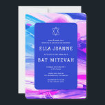 Convites Abstrato Art Star de David Custom Bar Bat Mitzvah<br><div class="desc">Cartão perfeito para anunciar um morcego mitzvah, bar mitzvah ou outra celebração judaica! Mão fez abstrato de arte para você na frente e atrás! TOTALMENTE PERSONALIZÁVEL! Clique em "Personalizar" acima para editar o texto. Clique em "editar usando a ferramenta design" para ajustar as fontes, as cores e os posicionamentos e...</div>