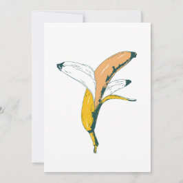 Convites Abstrato Artística Design de Banana Pop