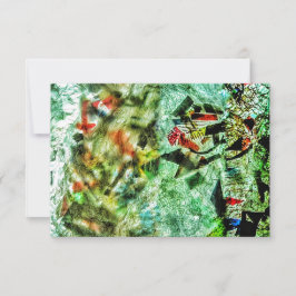 Convites Abstrato azul,abstrato de plástico Reciclado