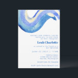 Convites Abstrato Azul moderno - Bar Mitzvah<br><div class="desc">Contemporâneo Abstrato-Art Azul Aquarela Bat e Bar Convite Mitzvah</div>