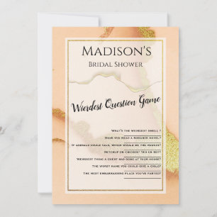 Convites Abstrato de Coral Moderno - Incrível Jogo de Chá