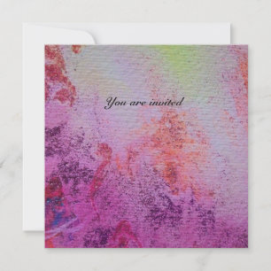 Convites ABSTRATO DOURADO SUÍSTA ouro metálico, roxo vermel