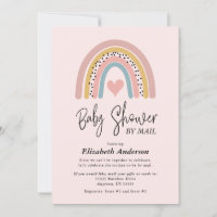 Abstrato Rainbow Girl Chá de fraldas Por Mail