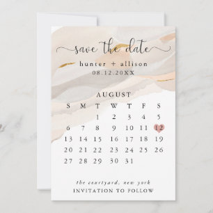 Convites Abstrato Salve O Folheto De Calendário De Data