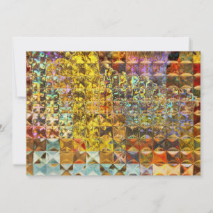 Convites Abstrato - Vidro - Matriz de personalidade colorid