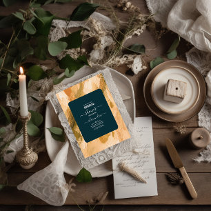 Convites Abstrato Watercolor Pincel Traço de Pincel Bridal