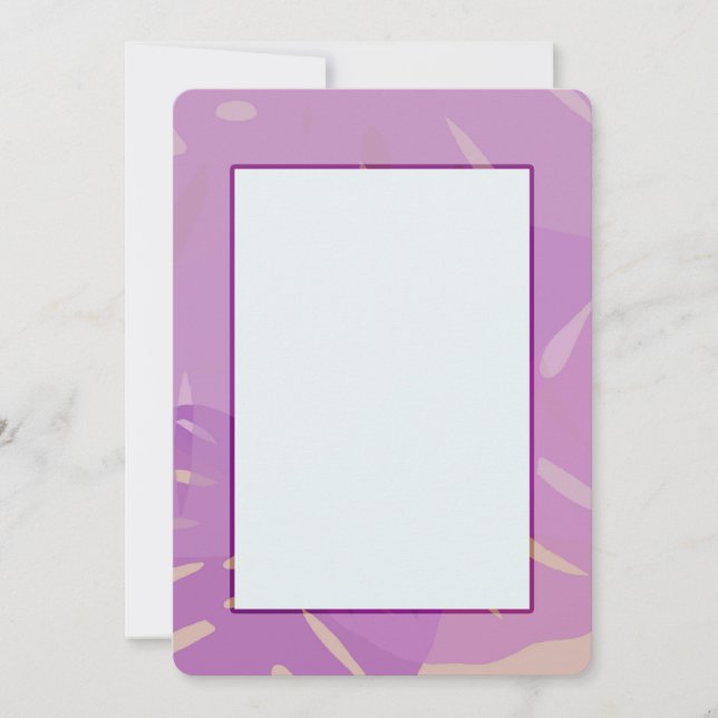 Convites Abstratos de Monstera (Frente)