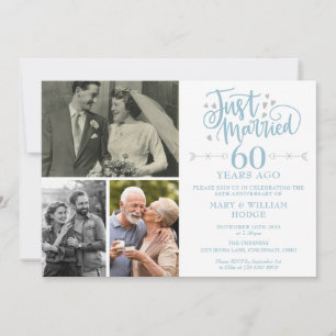 Convites Acaba de Casar Aniversário de 60 anos de Casamento