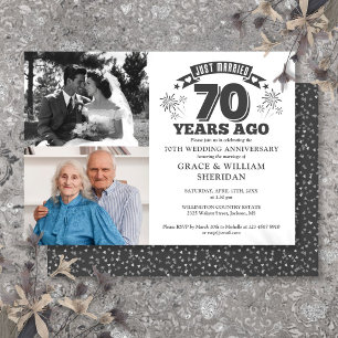 Convites Acaba de Casar Aniversário de 70 Anos de Casamento
