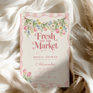 Convites Acabado de Chegar ao Mercado Rosa Coquete Chá de N