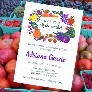 Convites ACABADOS DE CHEGAR DO MERCADO Legumes Frutas Chá d