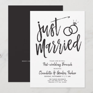 Convites Acabaram de Casar Roteiro para Brunch Pós-Casament