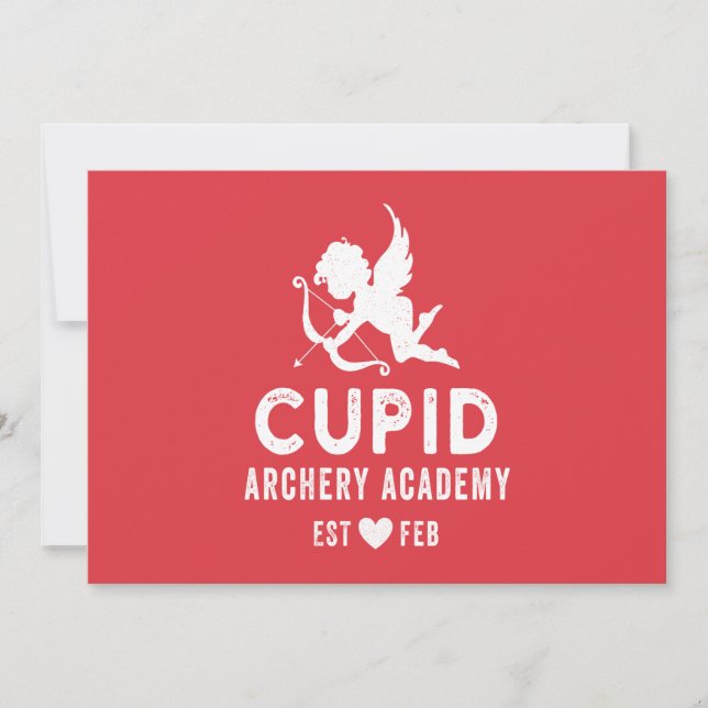 Convites Academia Cupid Archery (Frente)