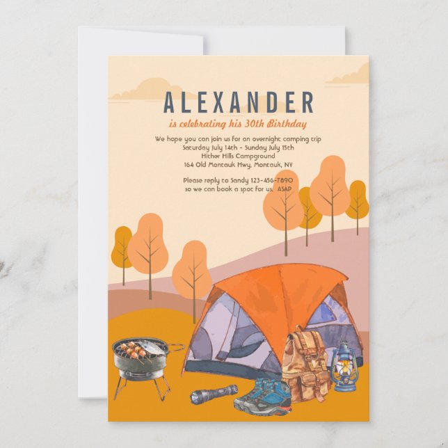 Convites Acampamento (Frente)