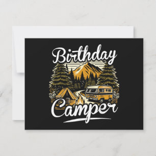 Convites Acampamento de Aniversário