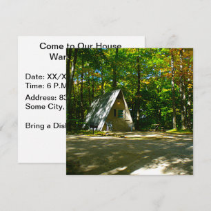 Convites Acampamento em uma cabine A