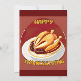 Convites ação de agradecimento feliz