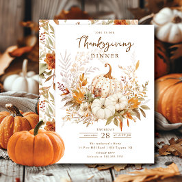 Convites Ação de Graças da Colheita Festiva