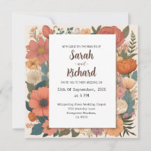 Acentos de Design Floral Elegante, Coral Suave E S