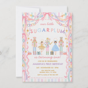 Convites Acerto de Ano Novo do Nutcracker Sugar Plum