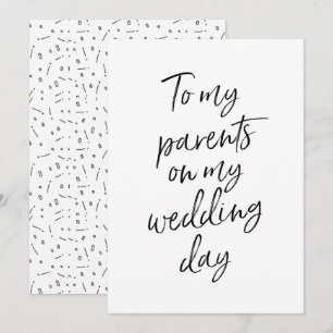 Convites Acessível Para os meus pais no dia do meu casament
