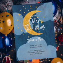 Acima da lua brilhante lua crianças Aniversário