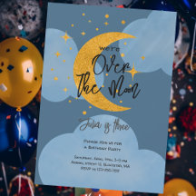 Acima da lua brilhante lua crianças Aniversário