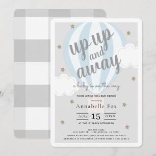 Convites Acima do chá de fraldas ascendente e ausente do