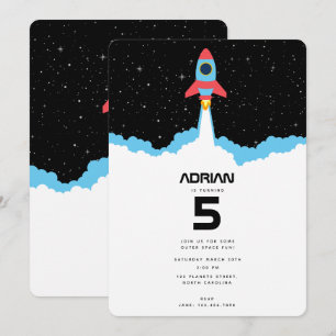 Convites Acionamento de foguete no Aniversário do Espaço 