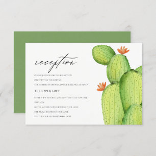 CONVITES ACOLHIMENTO DE FLORES DE CACTUS DE DESERTO DE ÁGUA