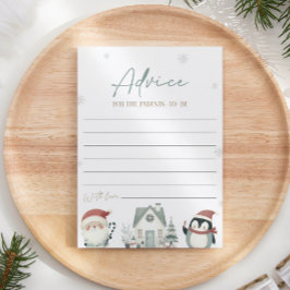 Convites Aconselhamento De Chá de fraldas De Natal Para O C