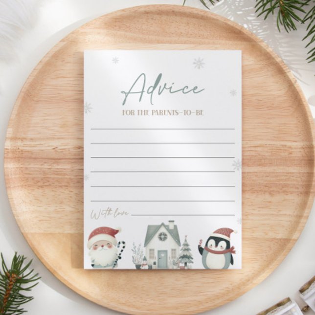 Convites Aconselhamento De Chá de fraldas De Natal Para O C (Criador carregado)